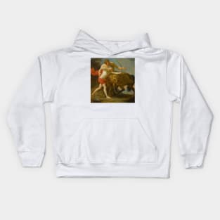 The Centaur Chiron Instructing Achilles by Louis-Jean-Francois Lagrenee Kids Hoodie